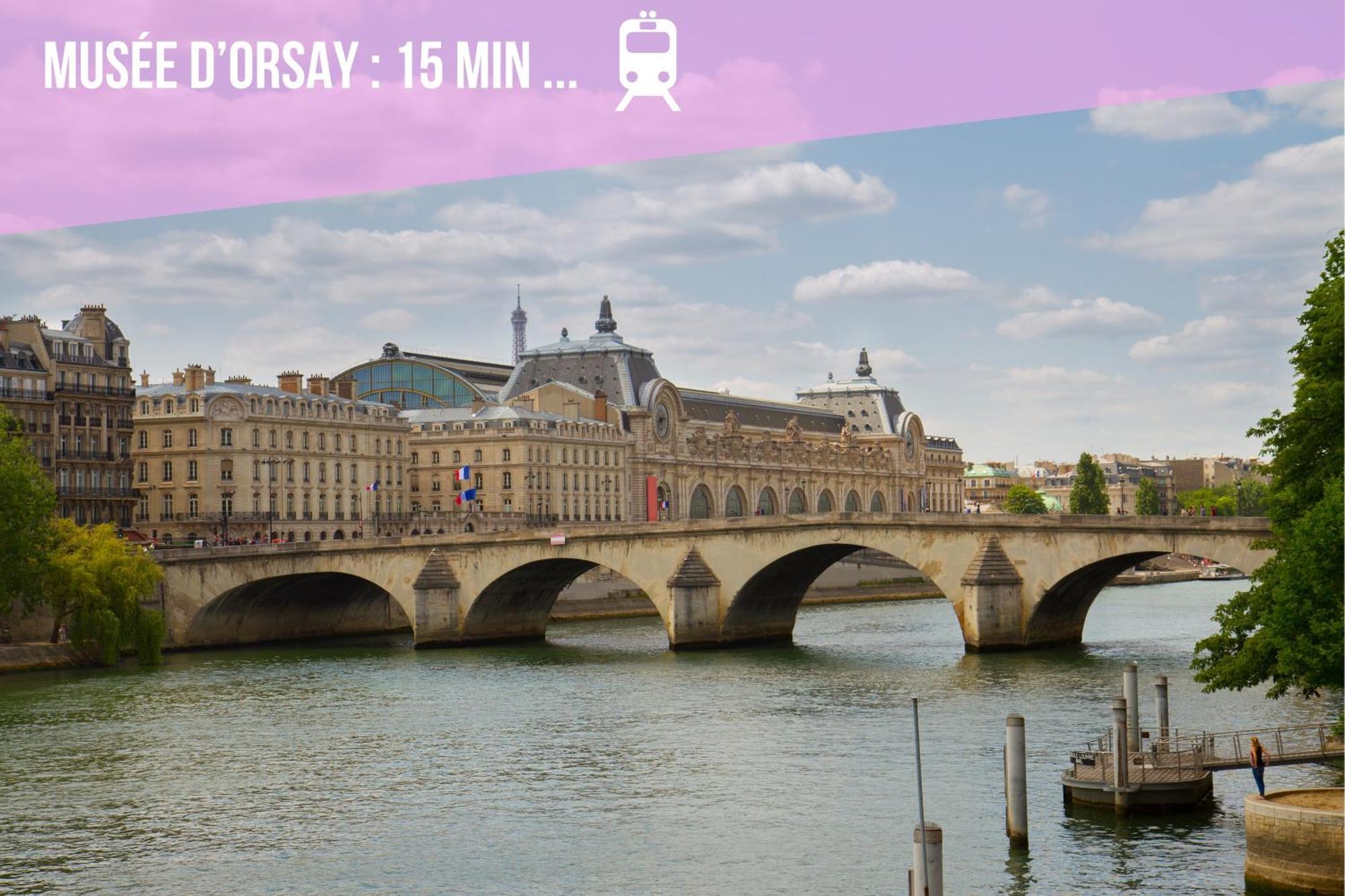 Eiffel Sakura ~ Proche Tour Eiffel, Orsay, Rer C Apartment Paris Exterior photo